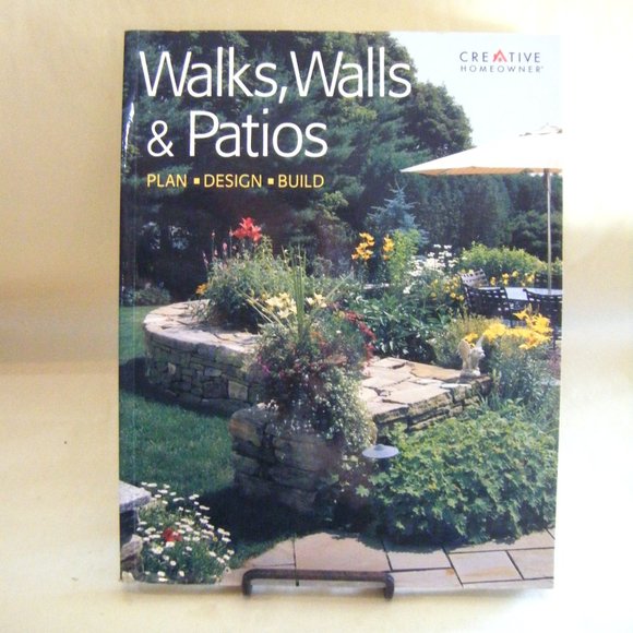 Walks, Walls & Patios Plan Design Build Paperback Book Home Improvement - Picture 1 of 9